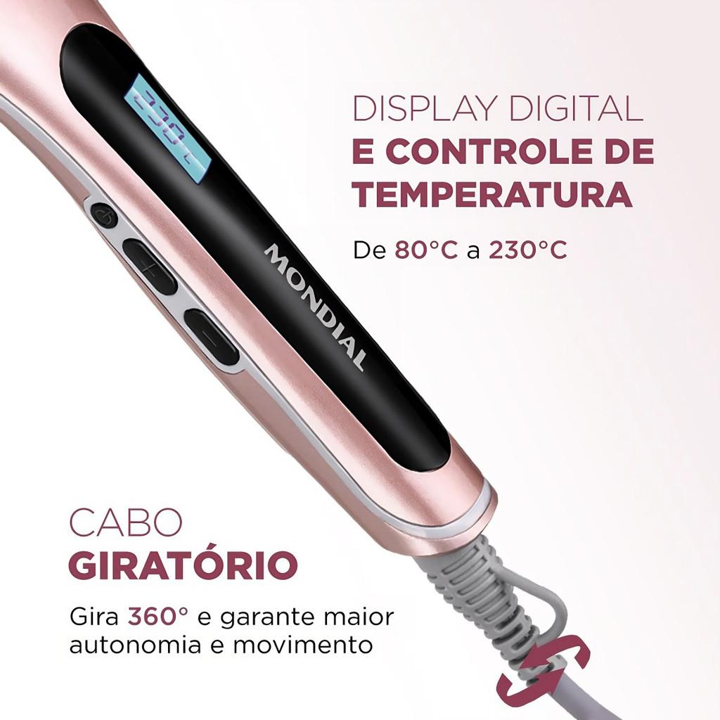 Escova Alisadora Eletrica Digital Line Mondial Ea 02 Bivolt