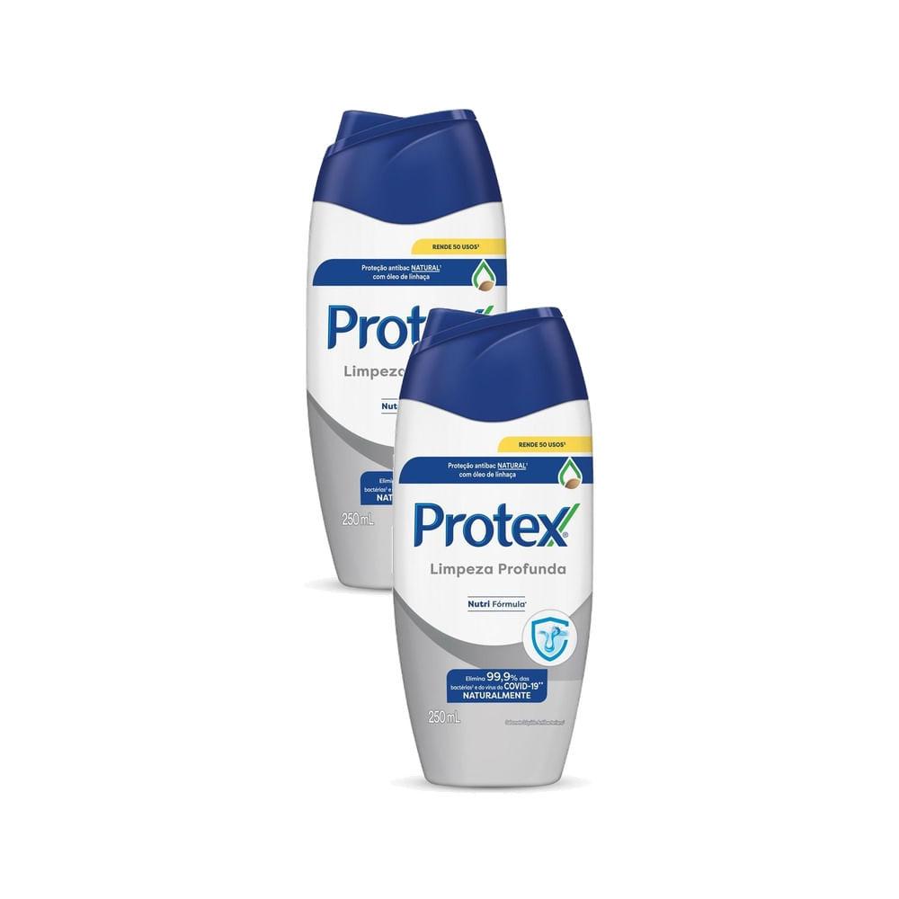 Kit 2 Sabonete Líquido Protex Limpeza Profunda Com 250ml