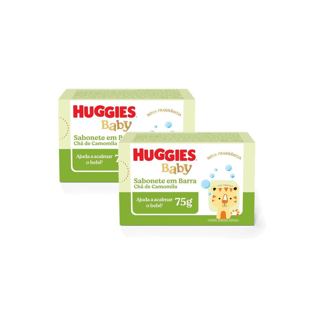 Kit 2 Sabonete Em Barra Huggies Hora De Sonhar 75g