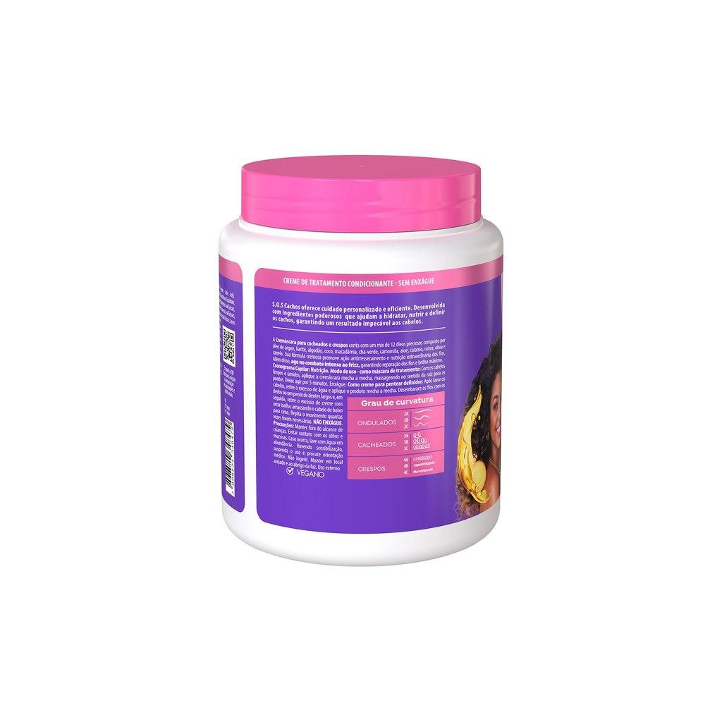 Cremáscara 2 Em 1 Sos Cachos Super Óleos Salon Line 1kg