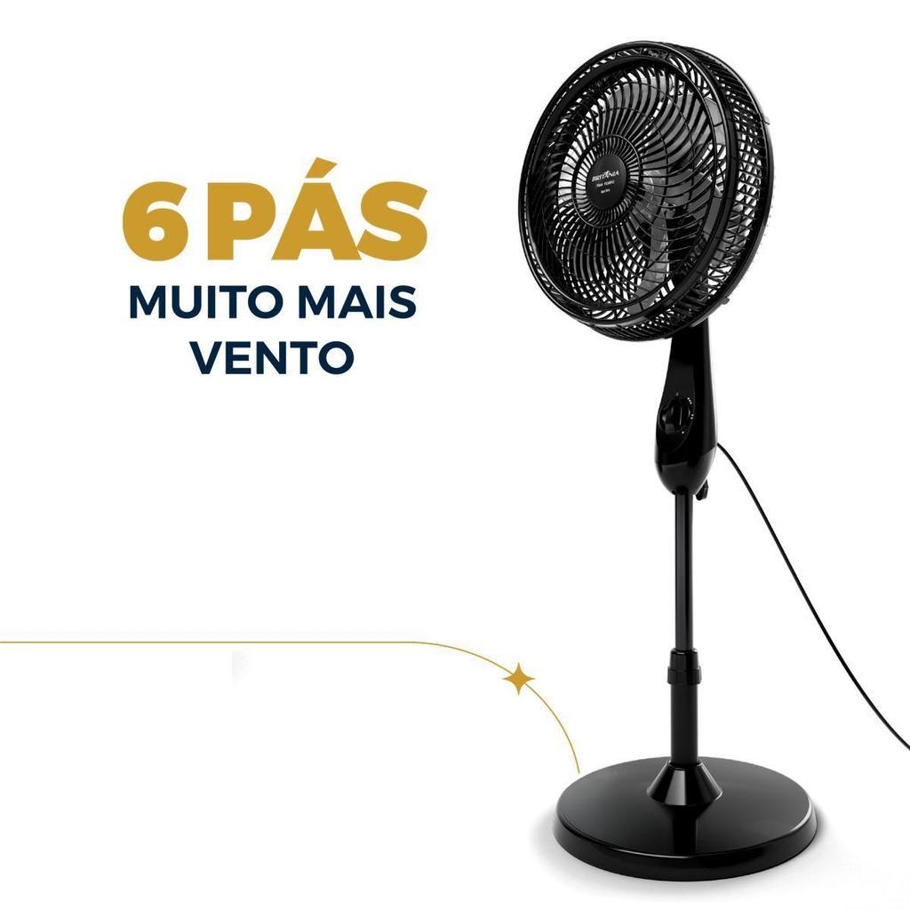 Ventilador De Coluna Britânia Maxx Force 6 Pás 75W Bvc31a