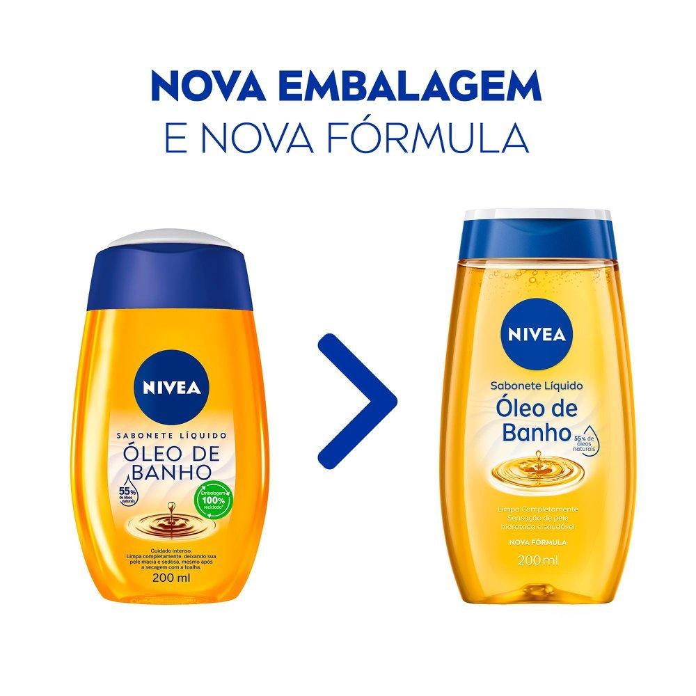 Sabonete Líquido Corporal Óleo De Banho Nivea 200ml