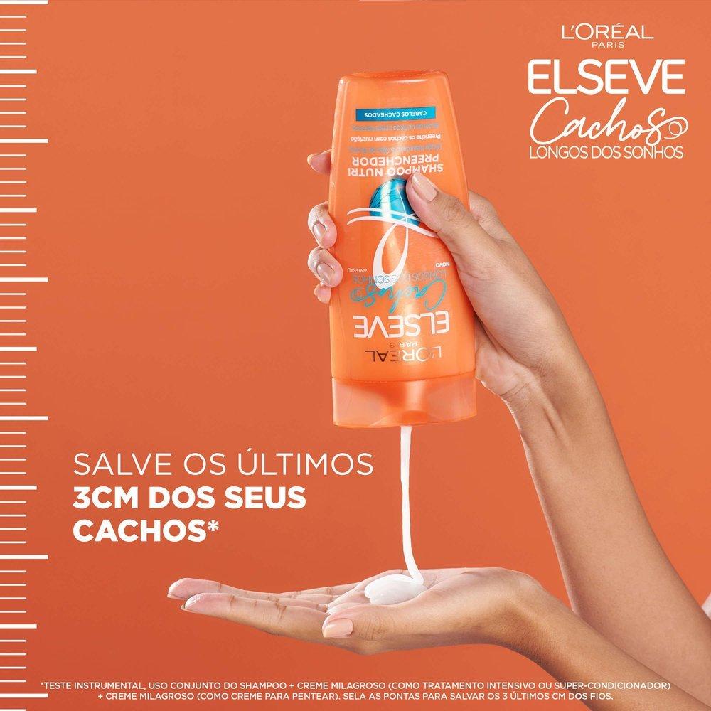 Shampoo Nutri Preenchedor L Oréal Paris Elseve Cachos Longos Dos Sonhos 400ml