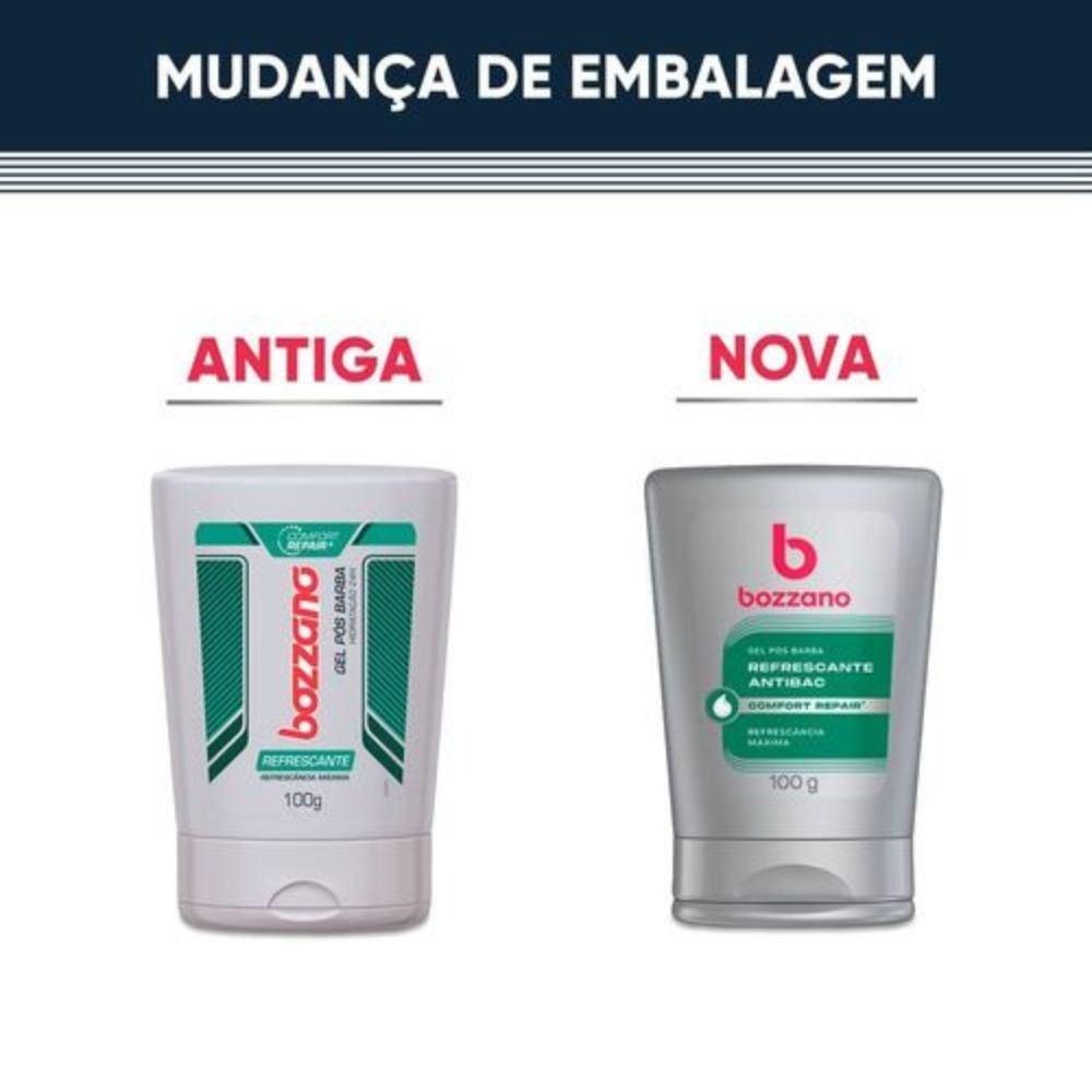 Kit Gel Pós Barba Bozzano Refrescante 3 Unidades