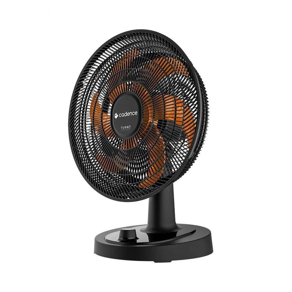 Ventilador Cadence Preto E Laranja Vtr478 - 220 Volts