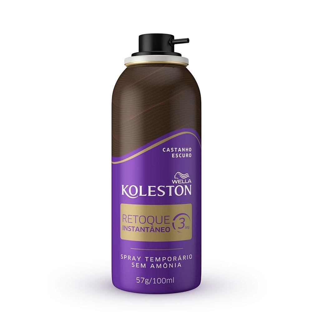 Retoque Instantâneo Koleston Spray Castanho Escuro 100ml