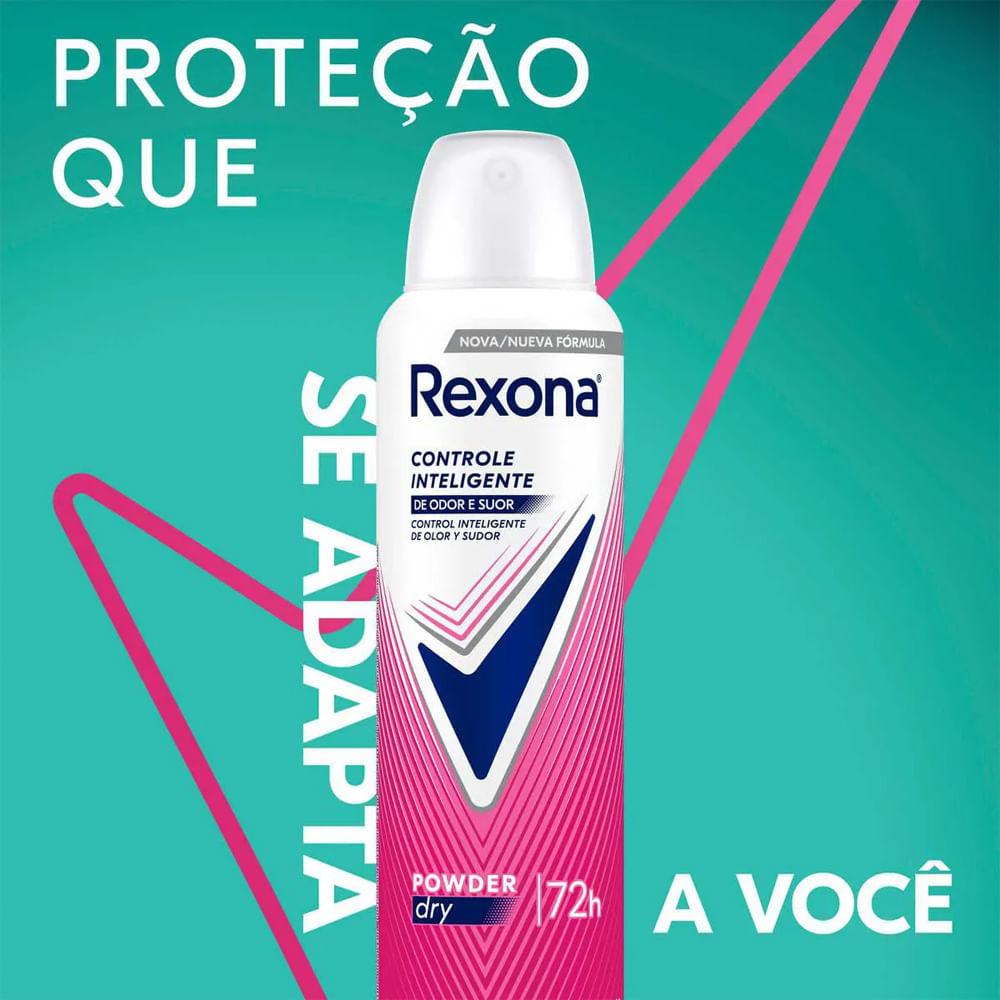 Kit Desodorante Aerosol Rexona Powder Dry 150ml - 4 Unidades