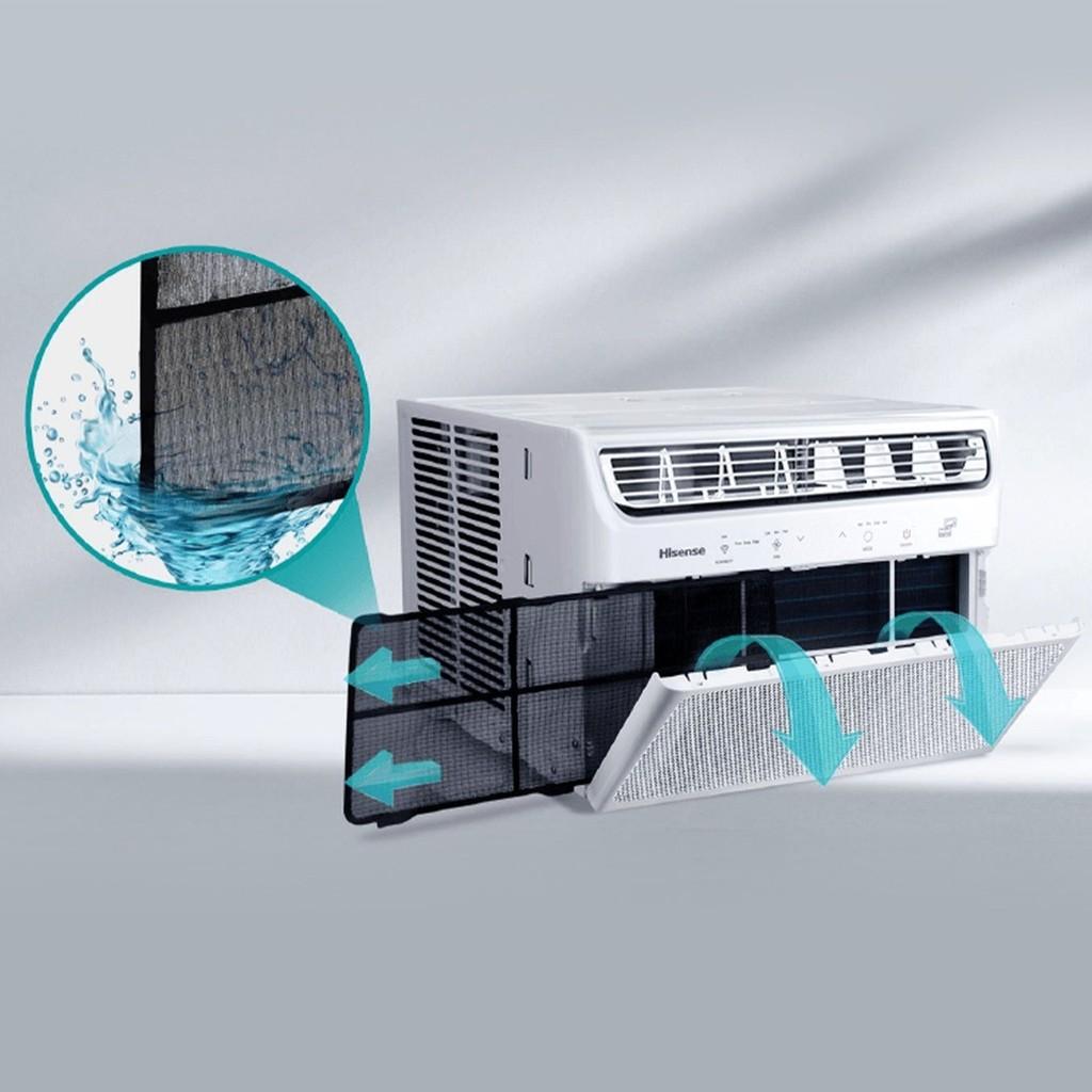 Ar Condicionado De Janela Hisense 10000 Btus Frio Wi-fi Com App Connect Life Aw-10cwbrvgu02 Branco 127v