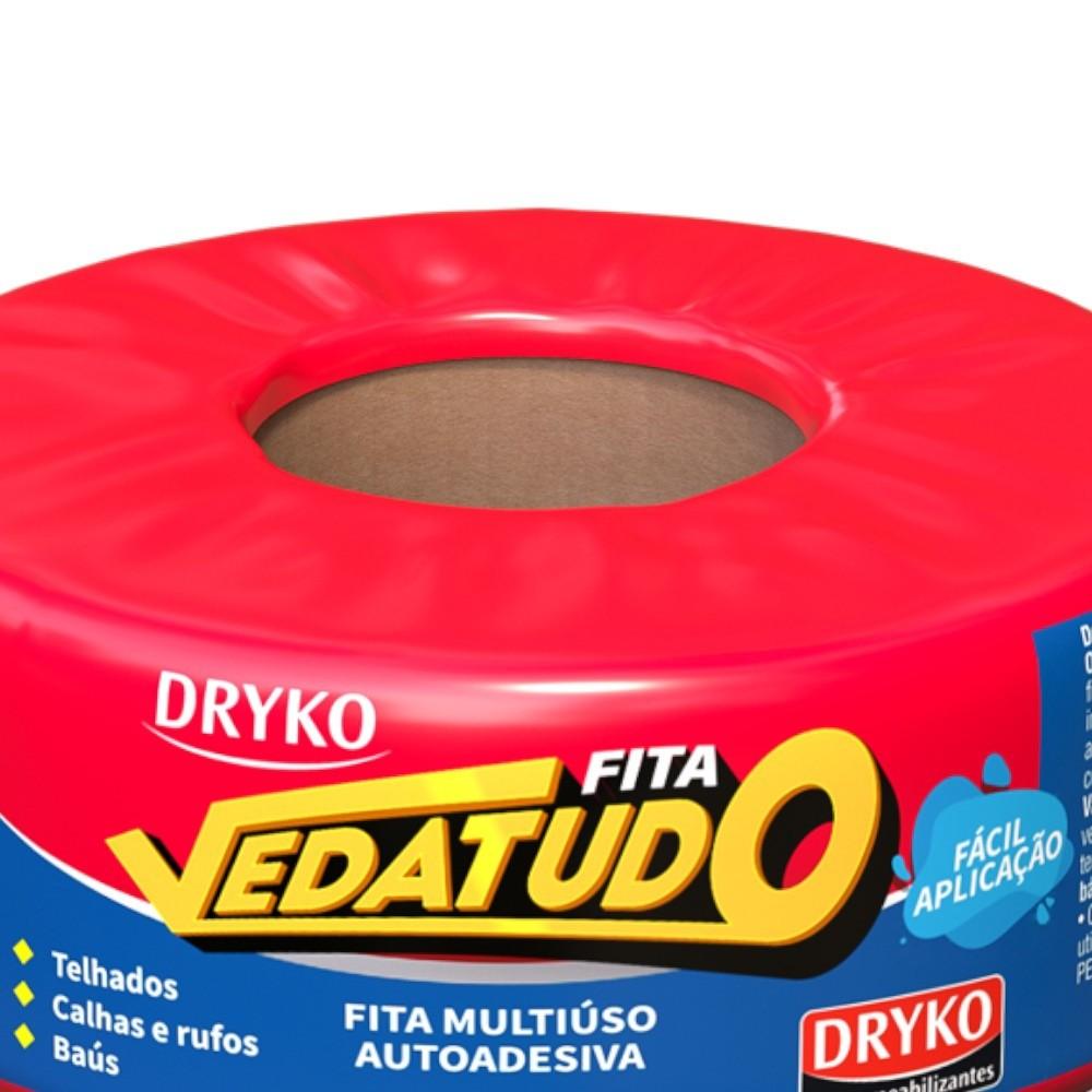 Fita Manta Asfáltica Auto Adesiva Aluminizada Multiuso 5 Cm X 10 M Vedatudo - Dryko