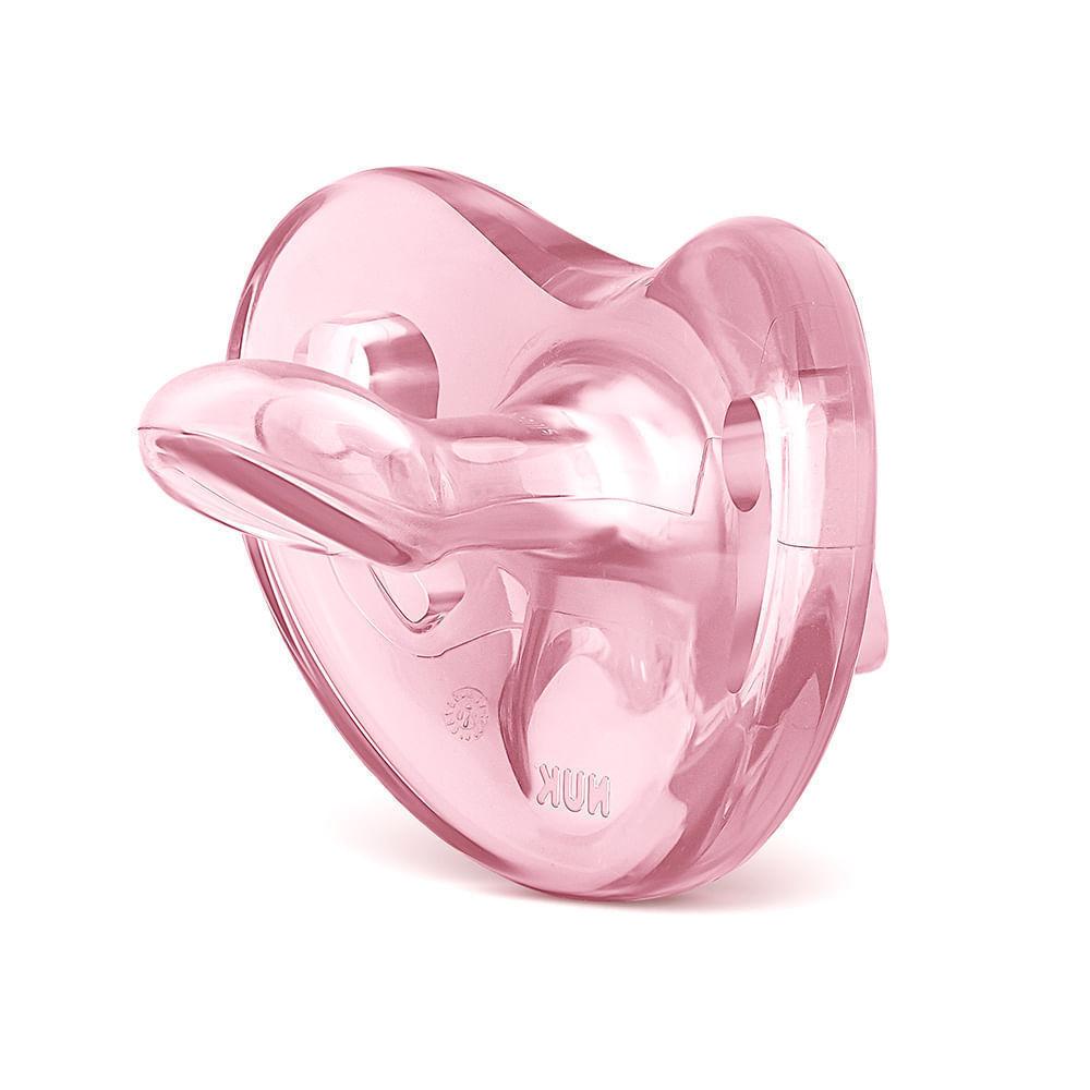 Chupeta Nuk Sensitive Soft 100 Silicone Tamanho 2 6+ Meses Girl Cores Sortidas 1 Unidade