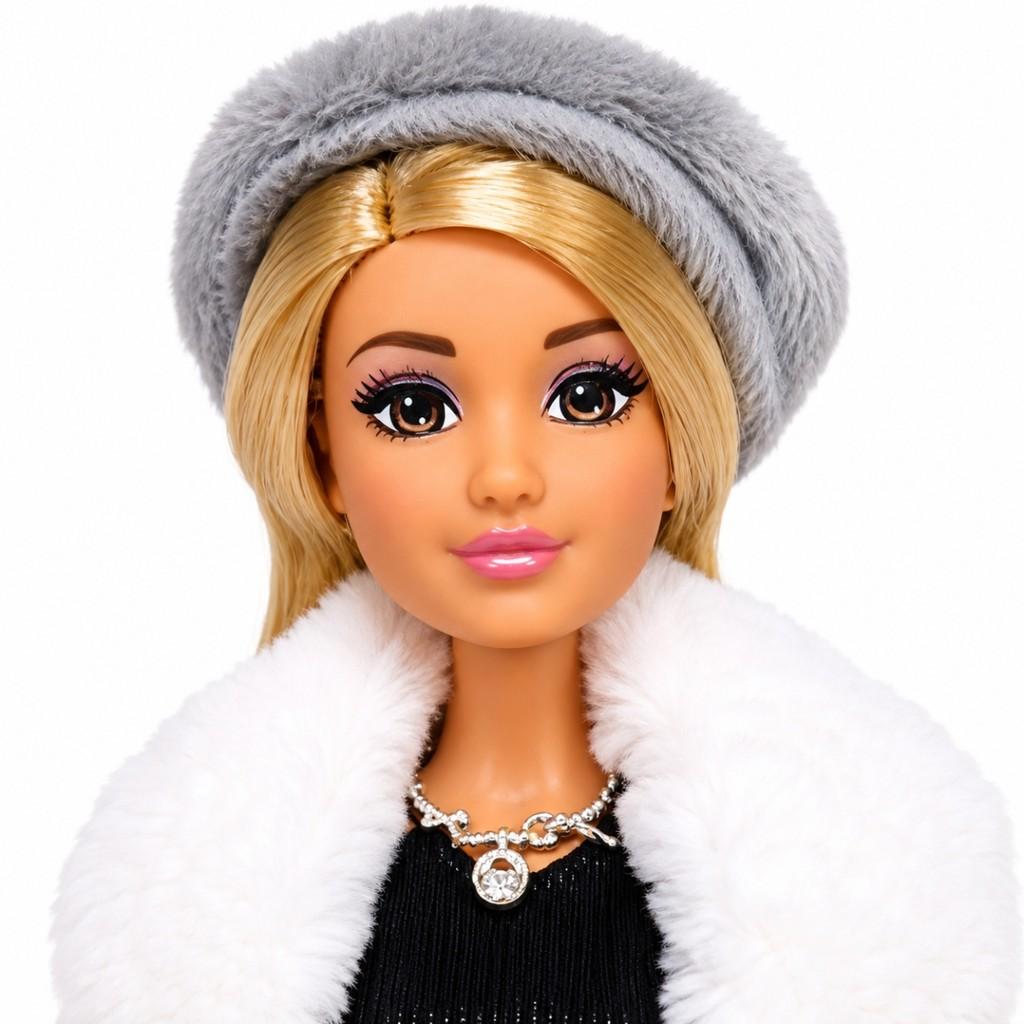 Boneca Fashion Inverno Casaco Set Com Acessórios - Castela