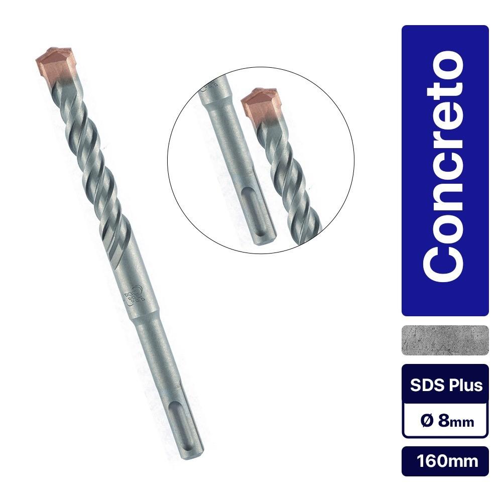Broca Wídea Para Concreto 8 X 160 Mm Sds PLUS Mtx