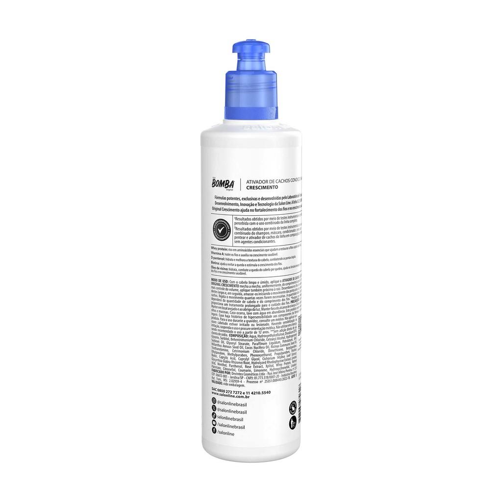 Ativador De Cachos Sos Bomba Original Salon Line 300ml