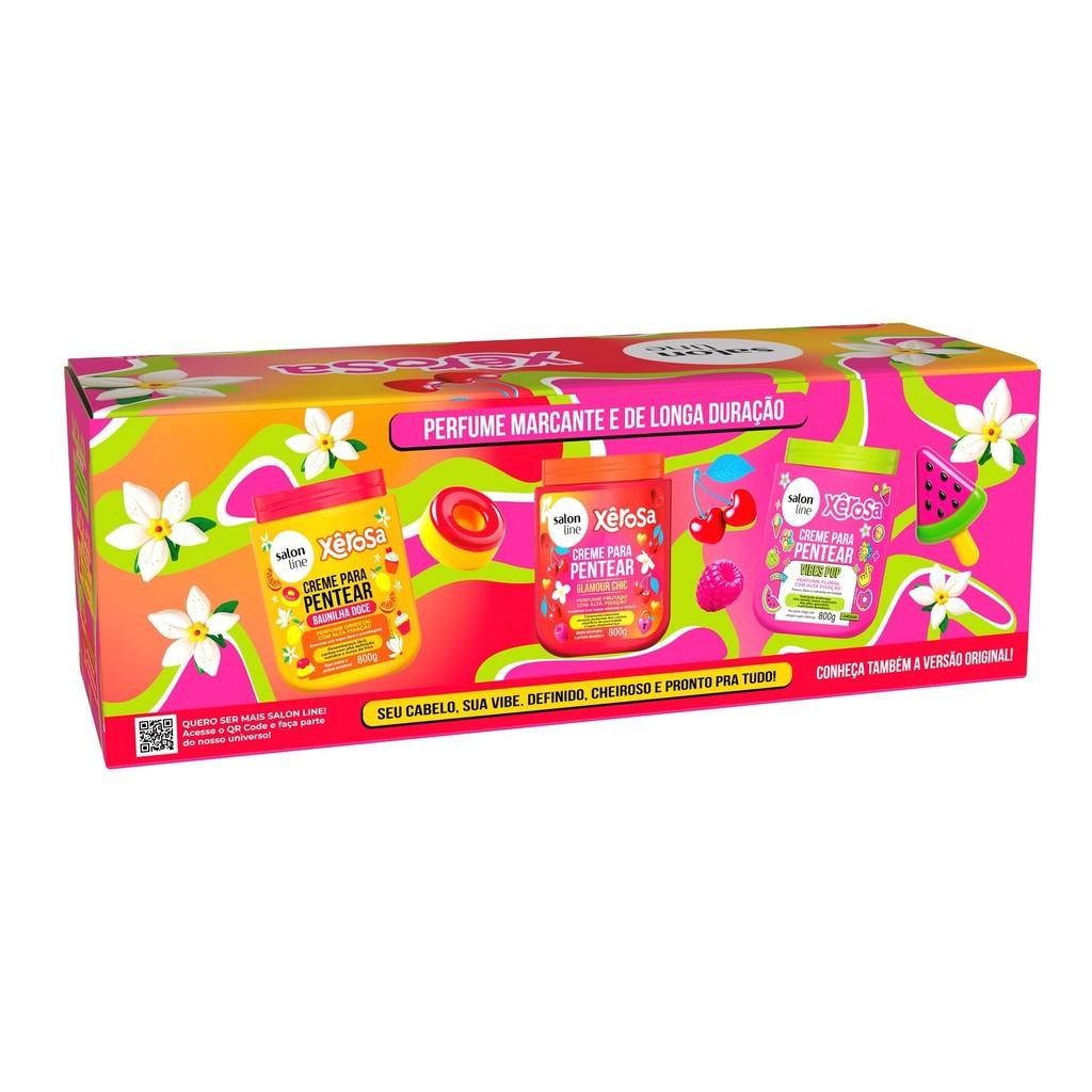 Kit Xêrosa Com 3 Cremes Para Pentear 180g