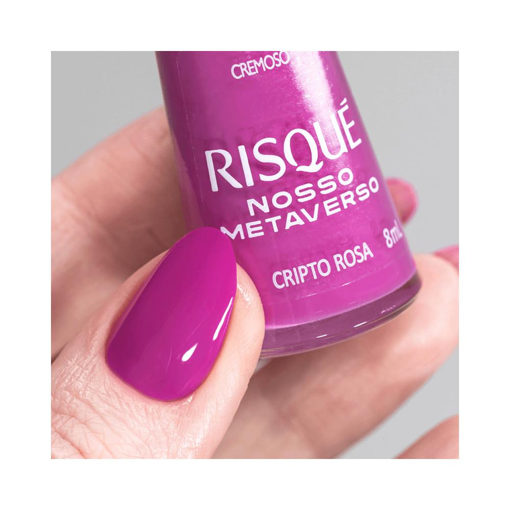 Esmalte Risqué Nosso Metaverso Cripto Rosa