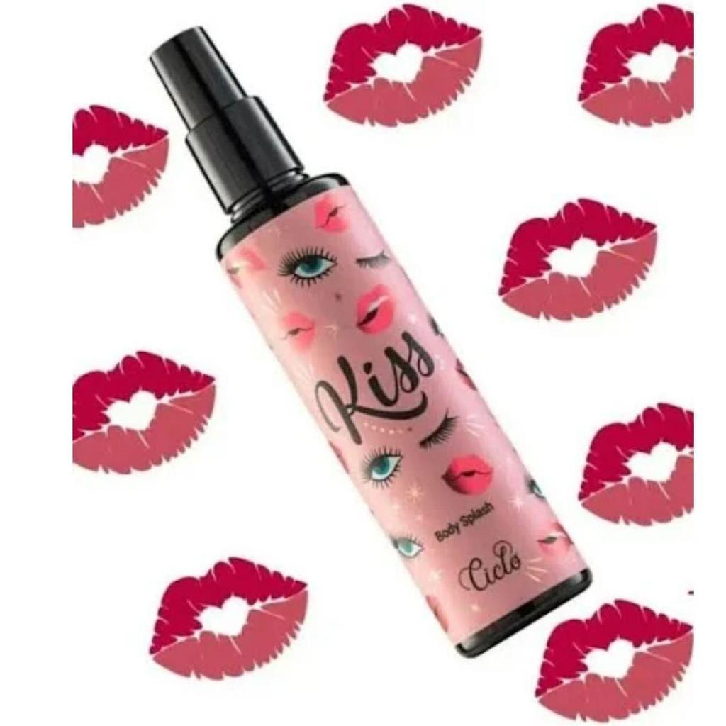 Body Splash Kiss Desodorante Spray Corporal Feminino 200ml Ciclo Cosméticos