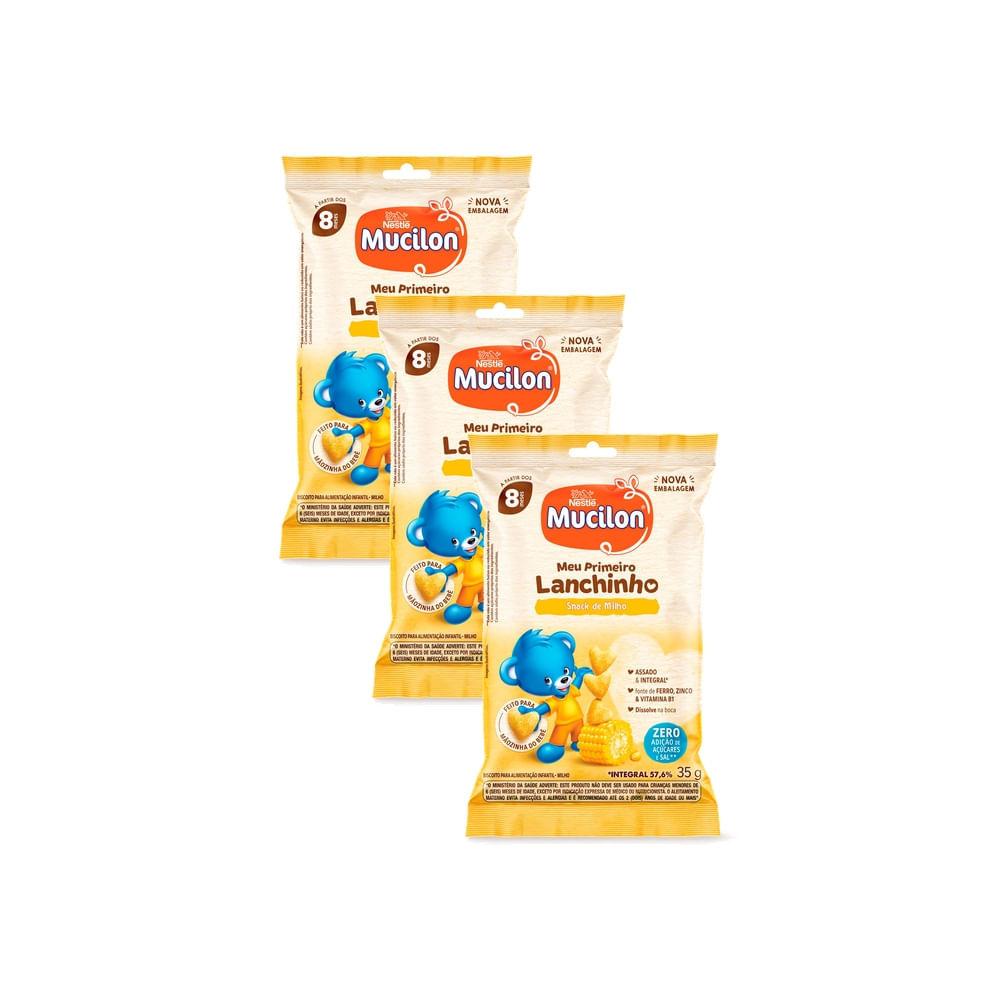 Kit 3 Snack Mucilon Tradicional 35g