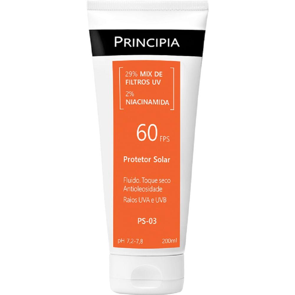 Protetor Solar Principia Skincare Ps-03 FPS 60 200ml