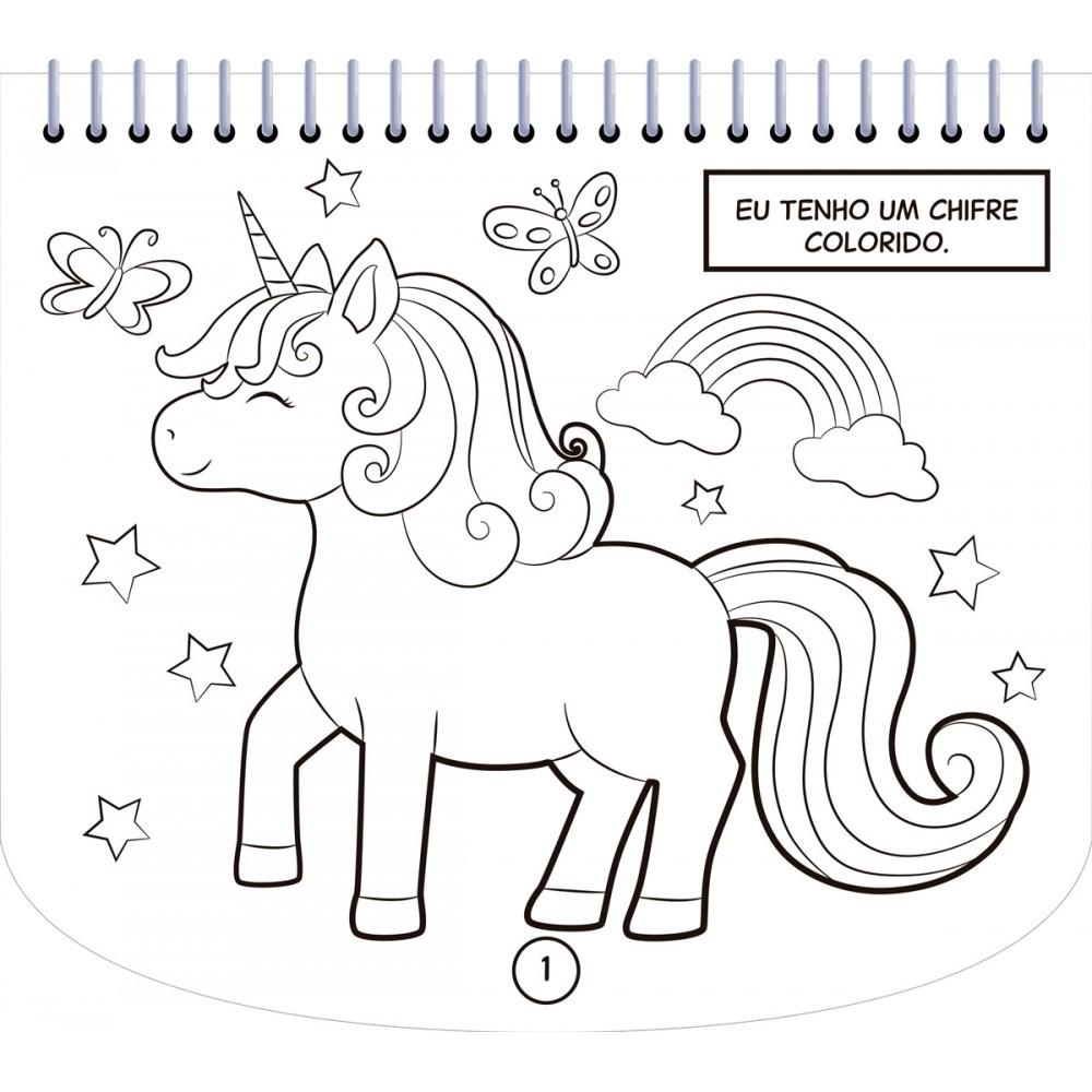 Livro Unicórnios - Livro Com Canetinha