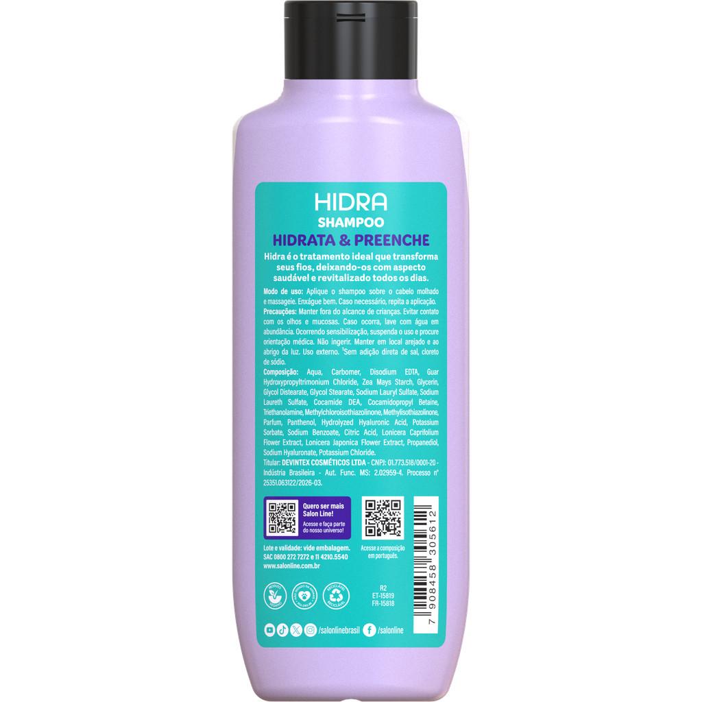 Kit Shampoo E Condicionador Hidra Hialurônico Salon Line 300ml