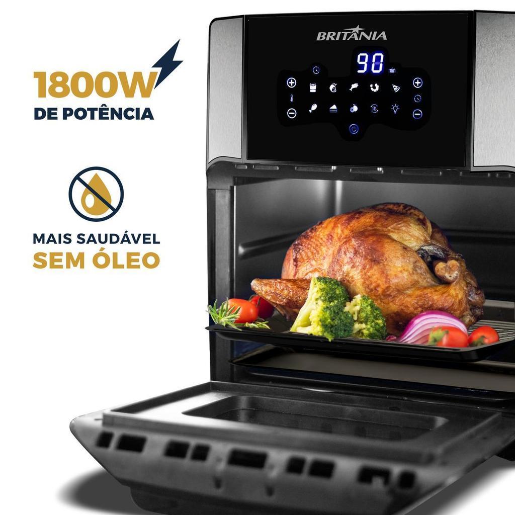 Air Fryer Oven Britânia 12L 4 Em 1 1800w