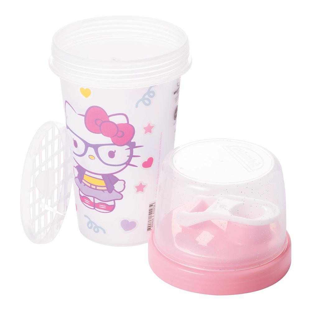 Mini Shakeira Hello Kitty Garrafa Lancheira 320 Ml Plasútil