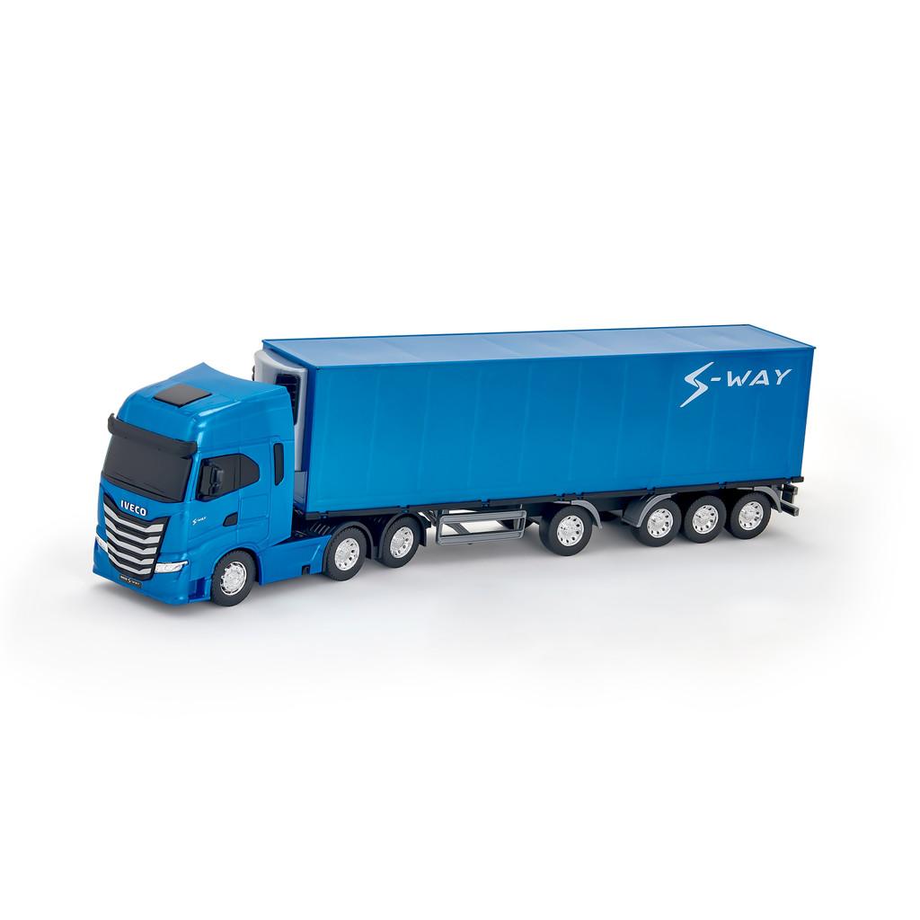 Caminhão Miniatura Iveco Carreta Bau Refrigerado S-way