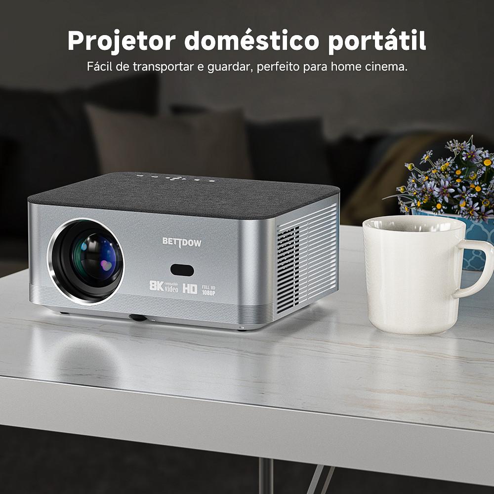 Bettdow Full HD 1080p Projetor 4K 8K 700ansi 13000lumens Android Wifi LED Projetor De Filme De Vídeo LED Home Theater