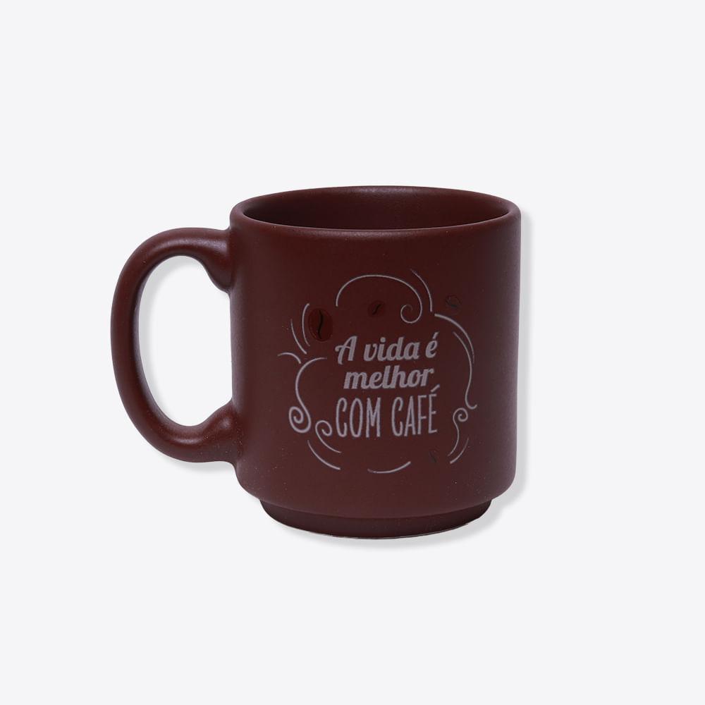 Caneca Mini Tina A Vida É Melhor Com Café - Zonacriativa