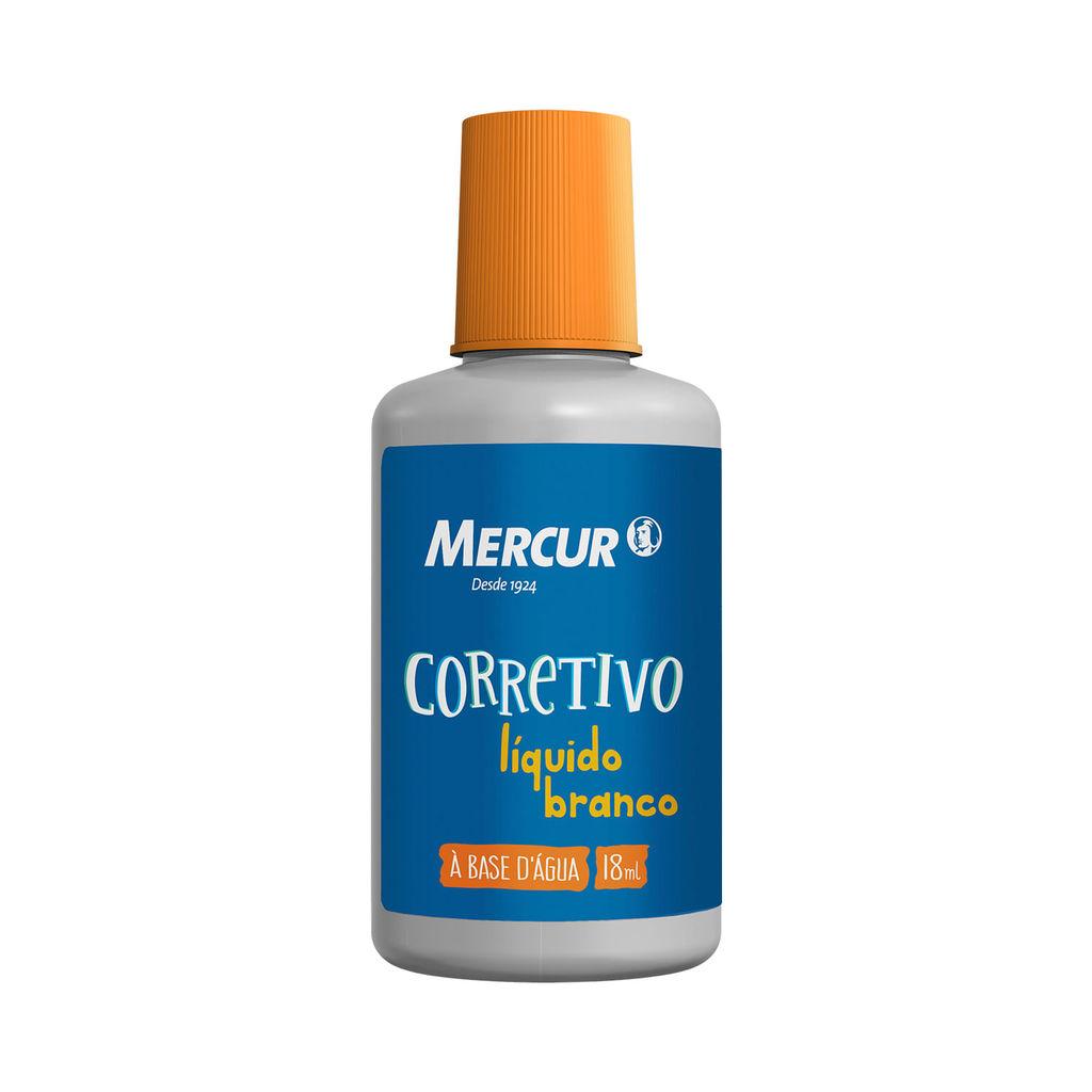 Corretivo Líquido Mercur Base De Água Branco 18ml