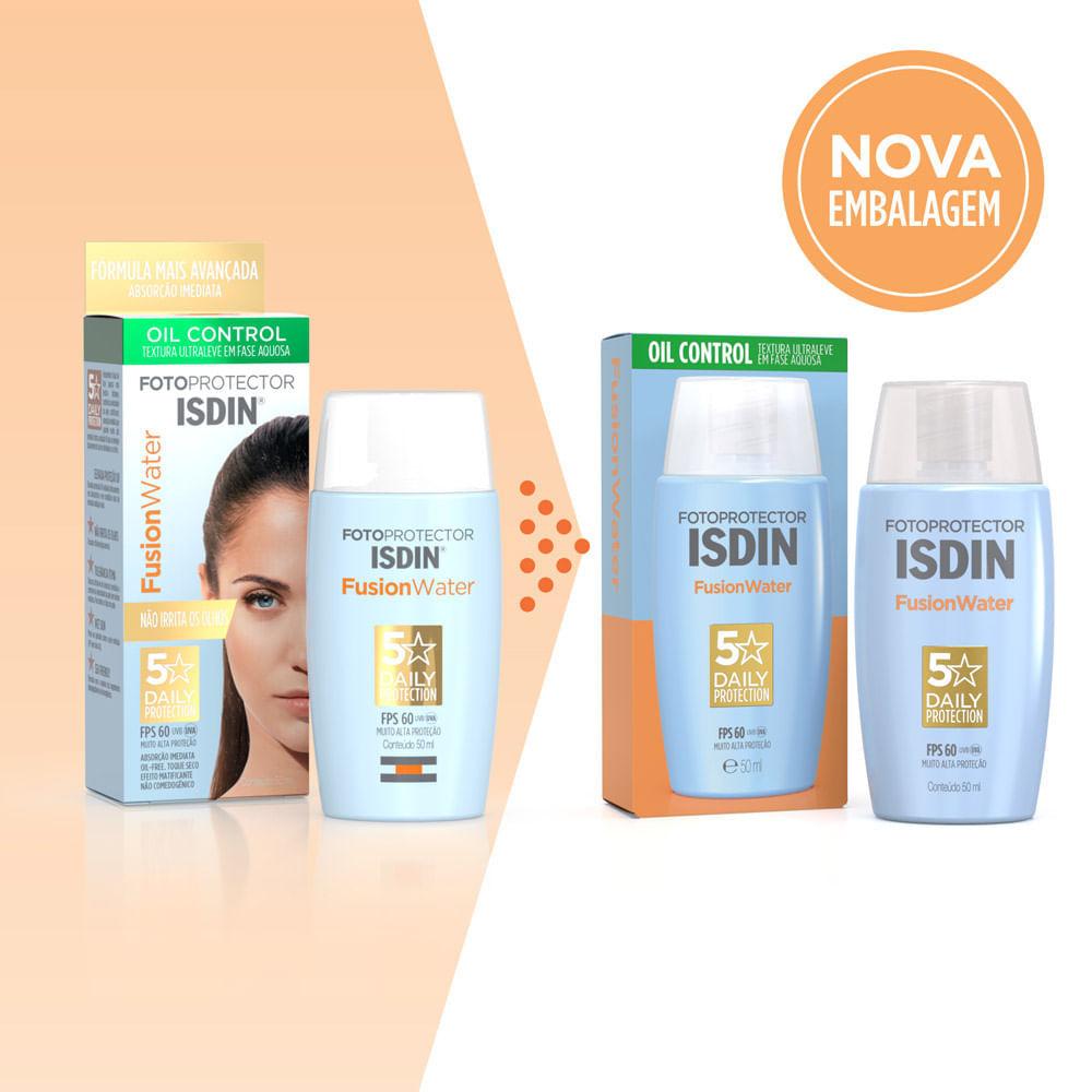 Protetor Solar Isdin Fusion Water 5 Stars Oil Control FPS 60 50ml