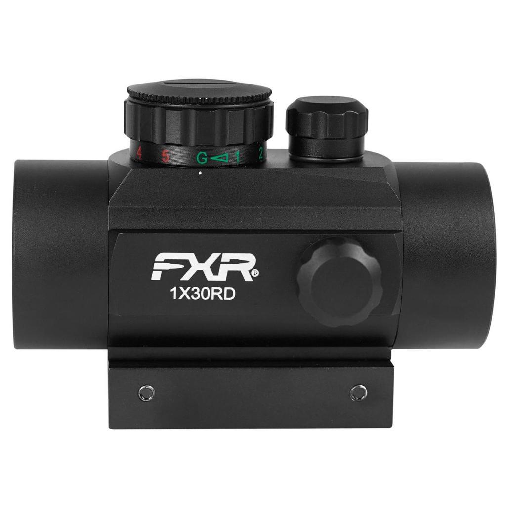 Mira Holografica 1x30 Ponto Verde Vermelho Trilho 11/22mm - Fixxar