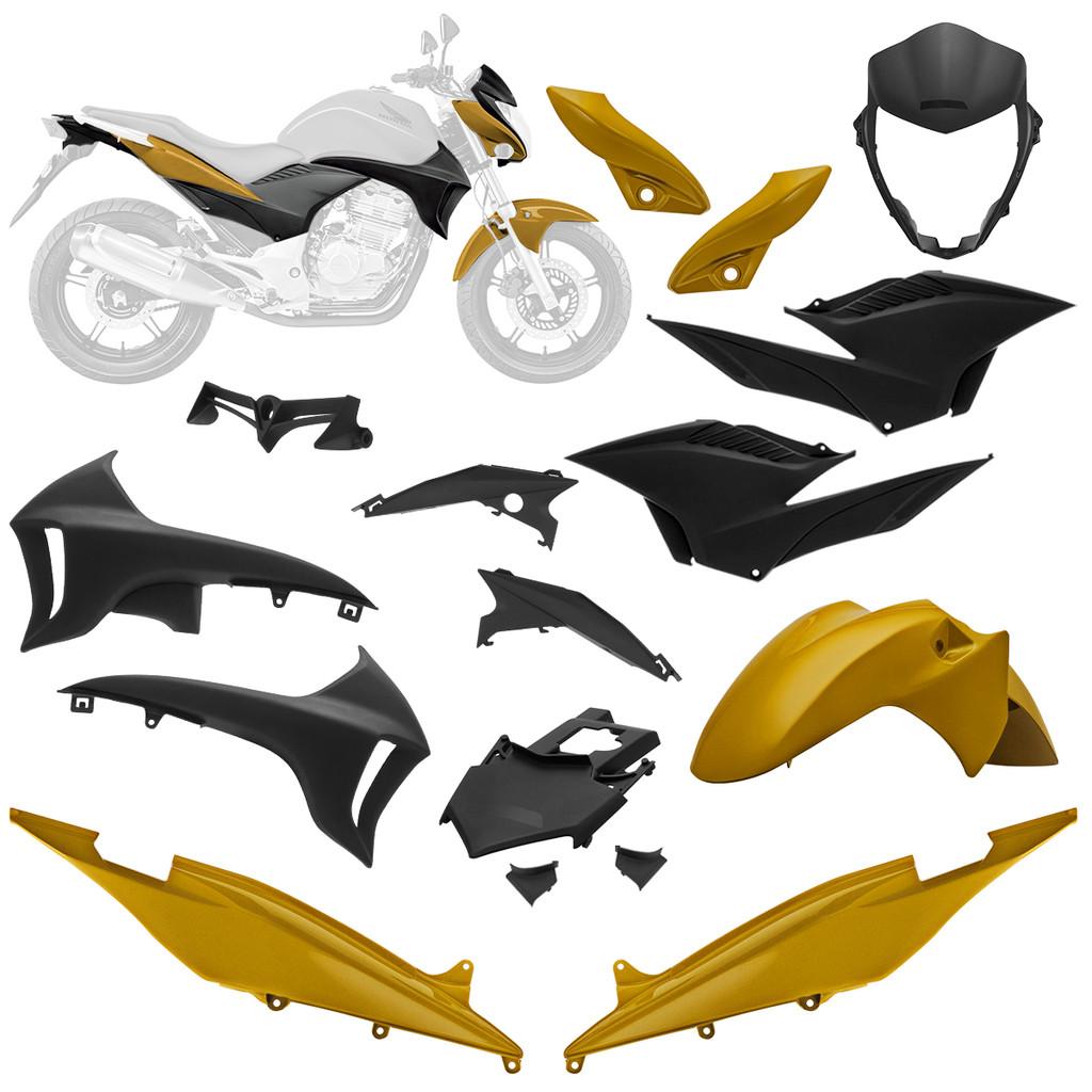 Kit Carenagem Conjunto Plastico Completo PRO Tork Moto Cb 300r 2010 2011