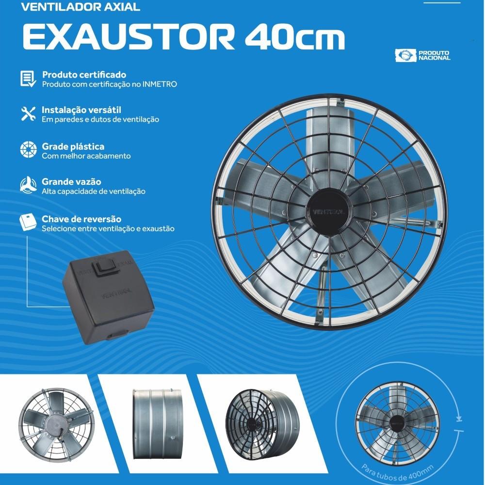 Exaustor Diâmetro De 40 Cm Linha Comercial Ventisol 220V