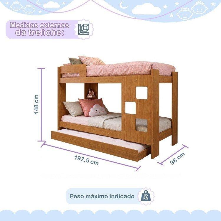 Treliche 100 Mdf Com Prateleira Vegas Marrom/ypê