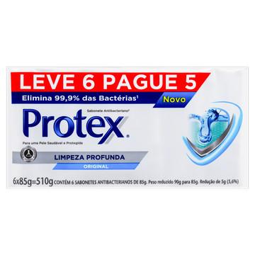 Pack Sabonete Barra Antibacteriano Original Protex Limpeza Profunda
