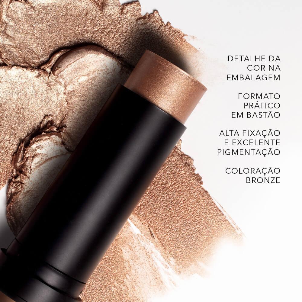 Kit Paleta De Sombras Power Glow + Iluminador Em Bastão Bronze Océane Edition (2 Produtos)