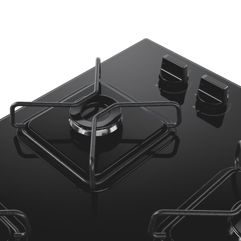 Cooktop Brastemp 4 Bocas A Gás Com Grades De Ferro Aramado E Chama Simmer - Bdd61be