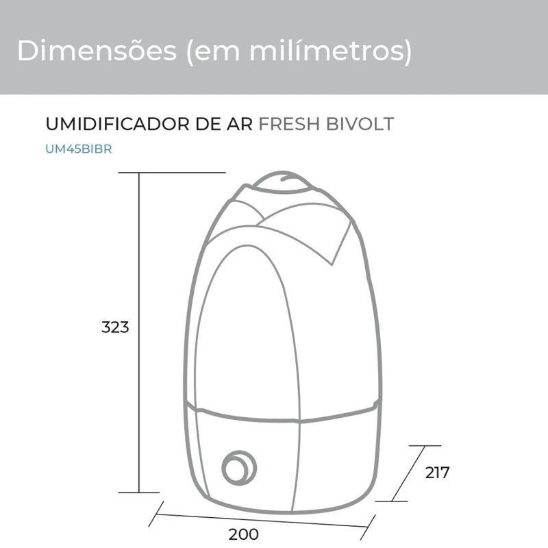 Umidificador De Ar Suggar Um45bibr Fresh Bivolt