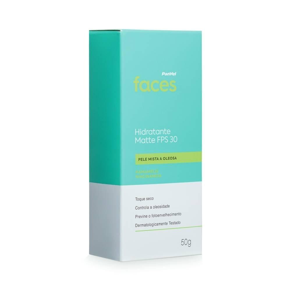 Hidratante Facial Matte Panvel Faces Pele Mista A Oleosa Fps30 50g