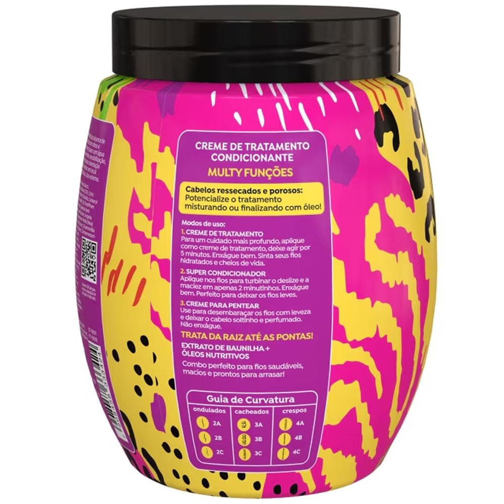 Creme De Tratamento 3 E 1 Salon Line Cachos Dos Sonhos Multy Pink Fatal 1kg
