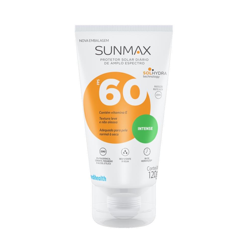 Protetor Solar Sunmax Intense FPS 60 Creme Oil Free Com 120g