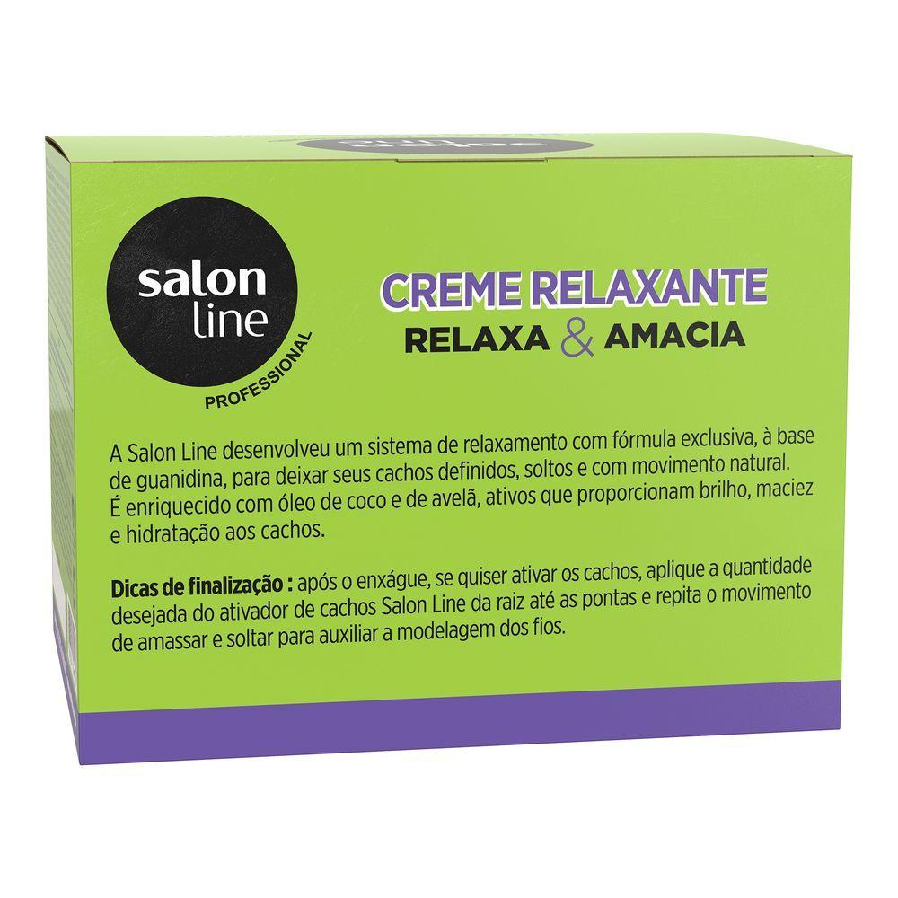 Kit Creme Relaxante Salon Line Óleo De Coco E Óleo De Avelã 200g
