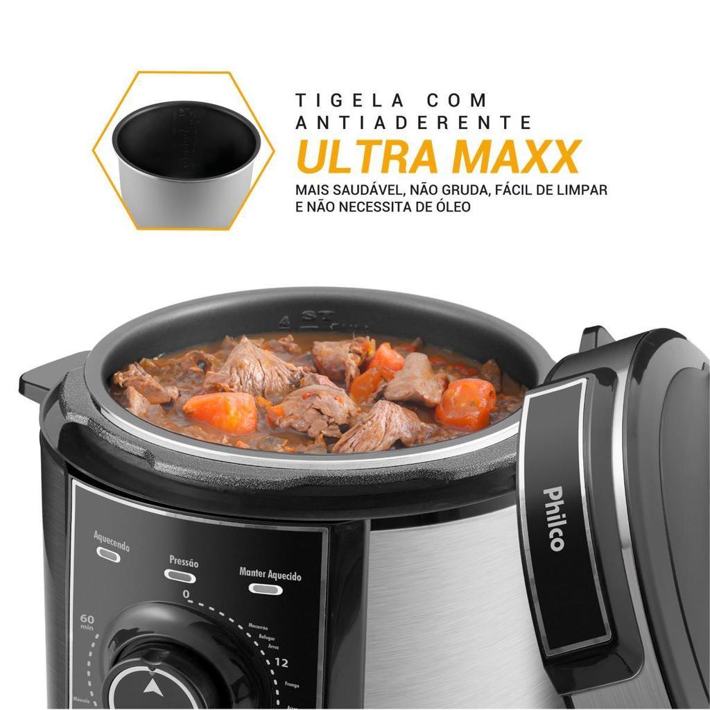 Panela De Pressão Elétrica Philco 4L 14 Funções Pppe04a