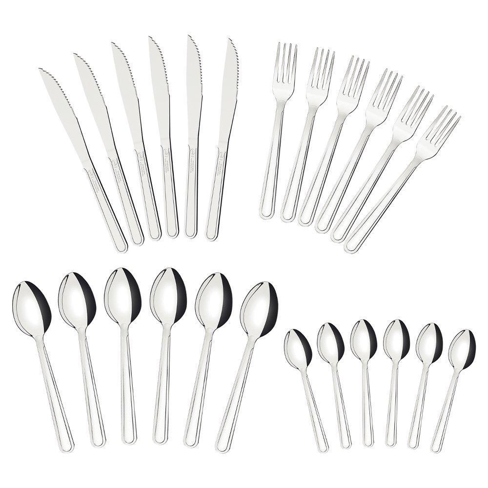 Faqueiro Tramontina Inox Búzios 24 Peças