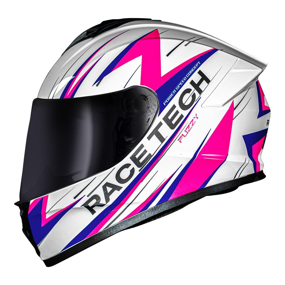 Capacete Race Tech Hit Fuzzy Rosa