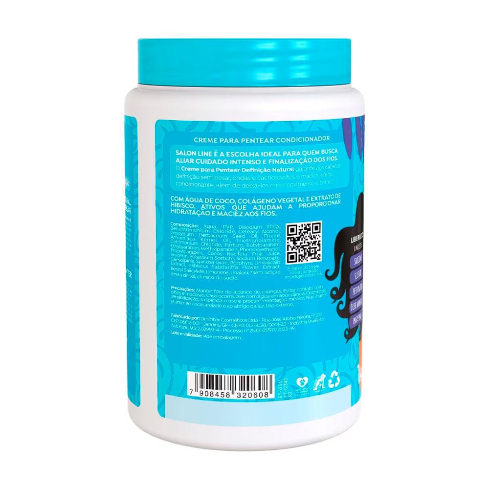 Creme Para Pentear Salon Line Definição Natural Antifrizz 1kg