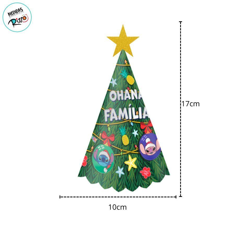 Decoração De Mesa - Árvore De Natal Stitch - 17x10cm - 1 Unidade - Disney Original - Rizzo