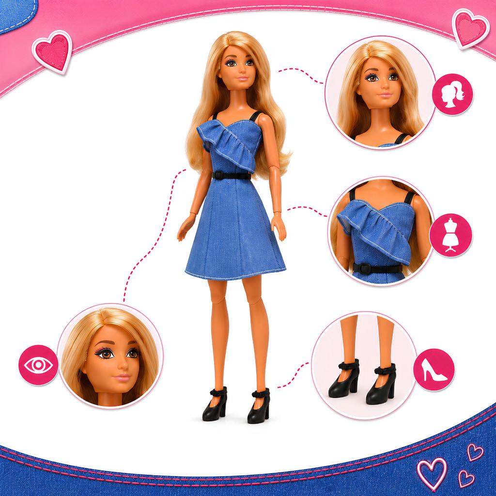Boneca Princesa Anlily Fashion Jeans Castela Original Brinquedo Infantil Menina Boneca Articulada De Moda