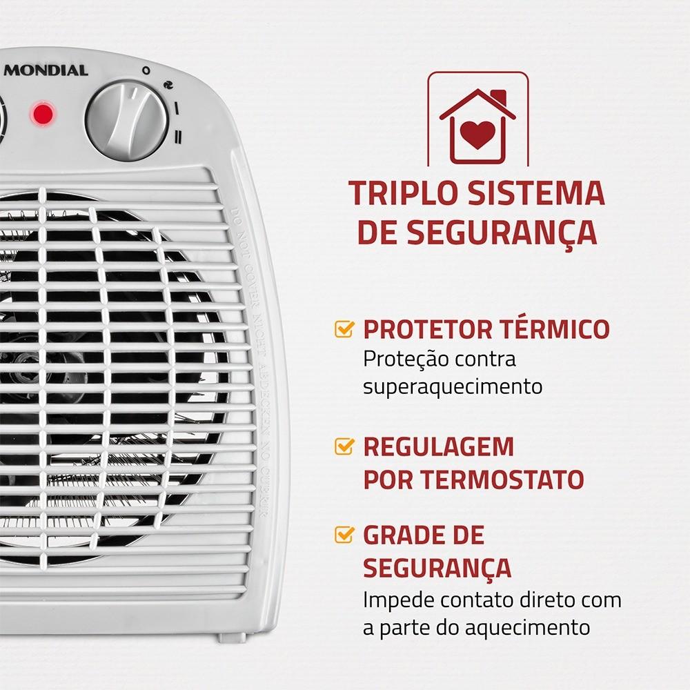 Aquecedor Elétrico Portátil 3 Em 1 A-08 Mondial